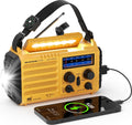 PPLEE Solar Hand-Crank Emergency Weather Radio, 5000mAh