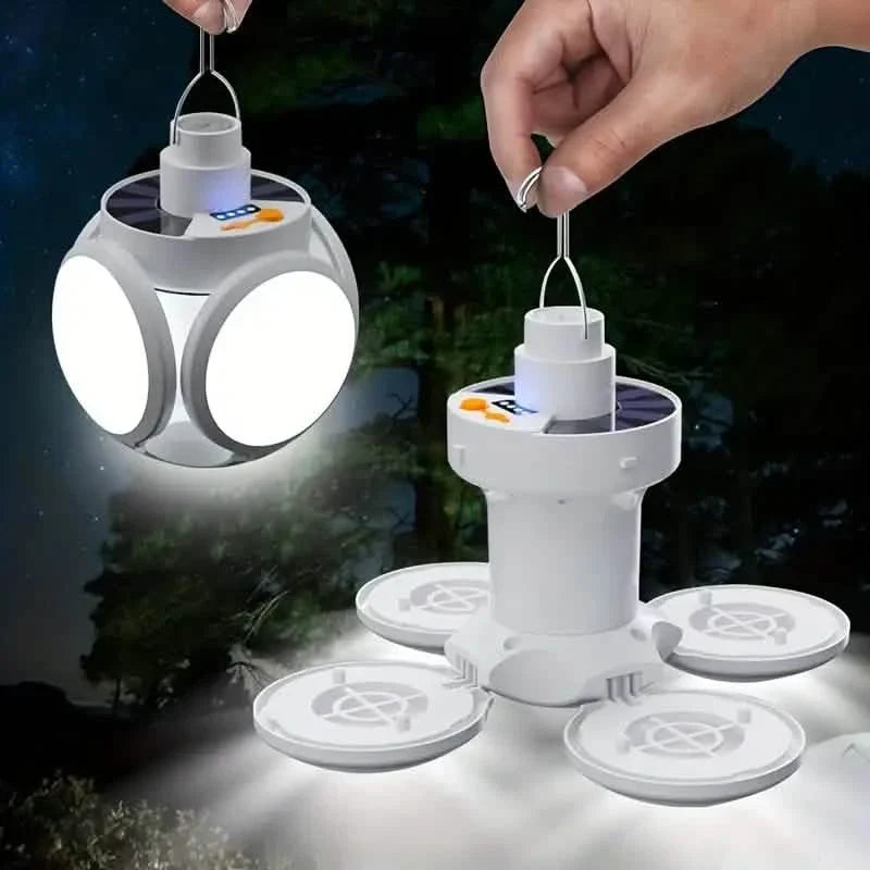 Solar USB Rechargeable LED Bulb Lights With Power Display – Gizmo ...